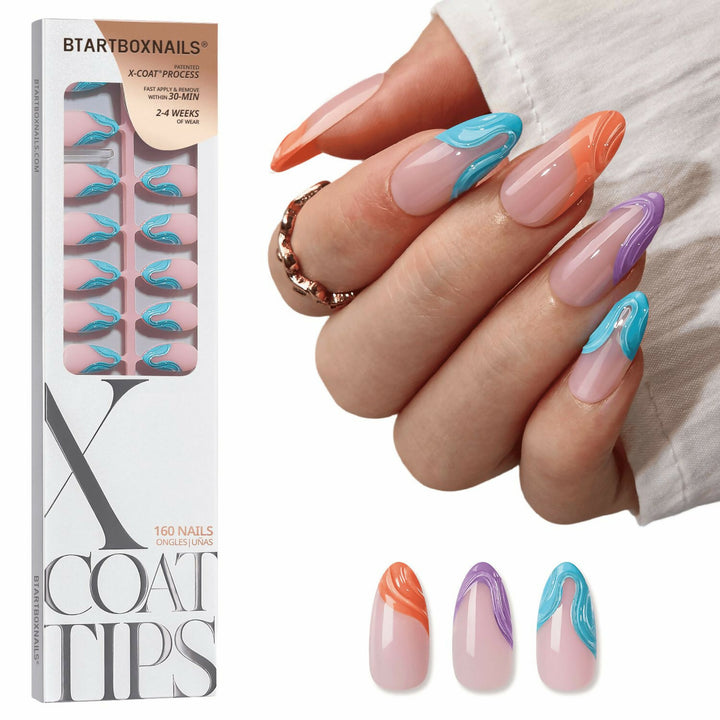 XCOATTIPS® 3D French - Medium Almond Beach Collection