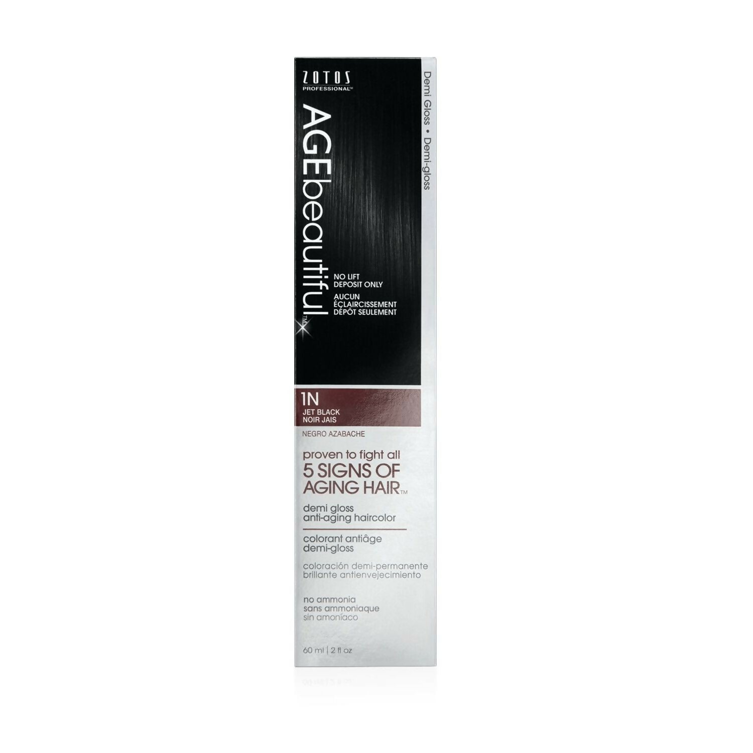 1N Jet Black Permanent Liqui-Creme Hair Color