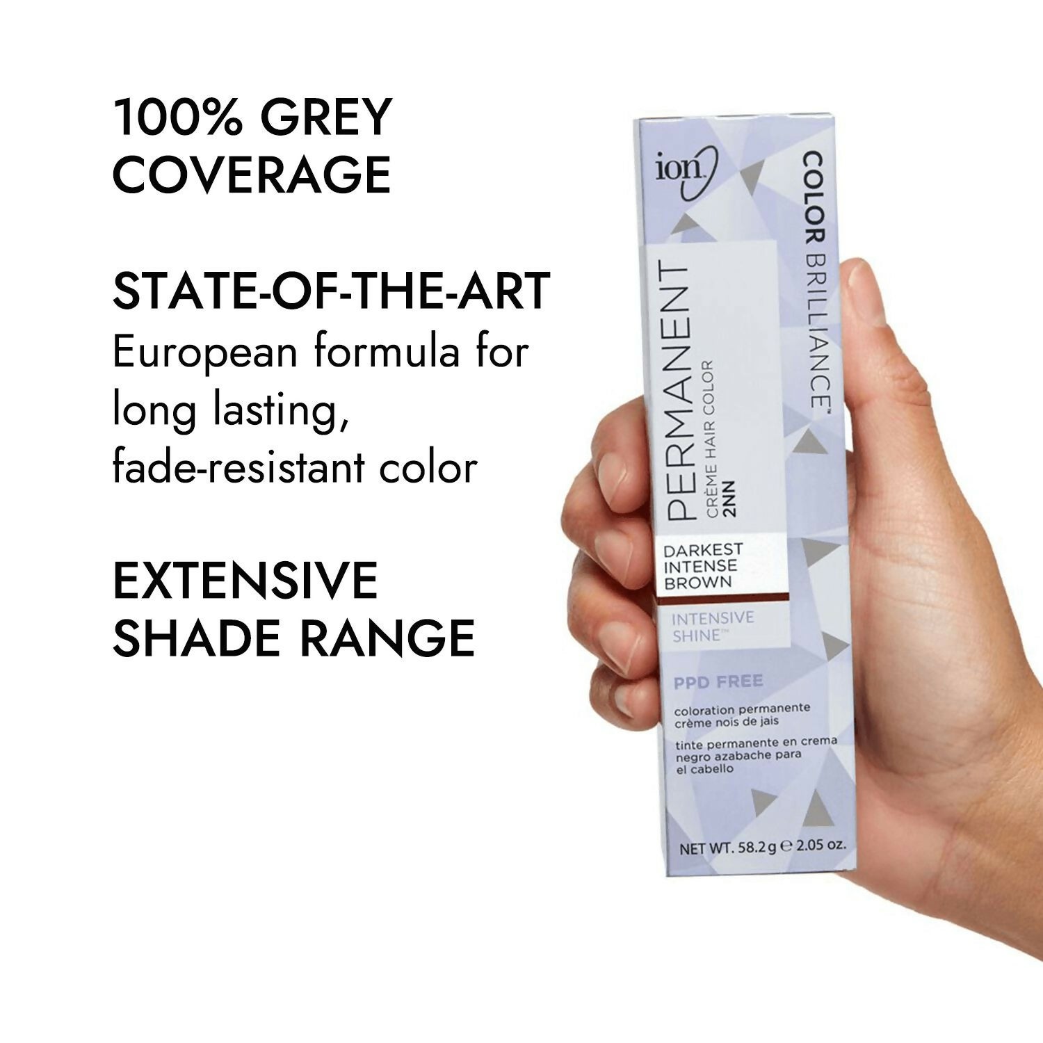 2NN Darkest Intense Brown Permanent Creme Hair Color